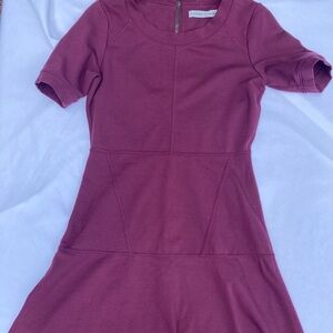 Athleta Plum Fit and Flare Mini Dress